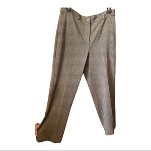 Christopher & Banks Sz 8 brown tweed medium weight stretch pants